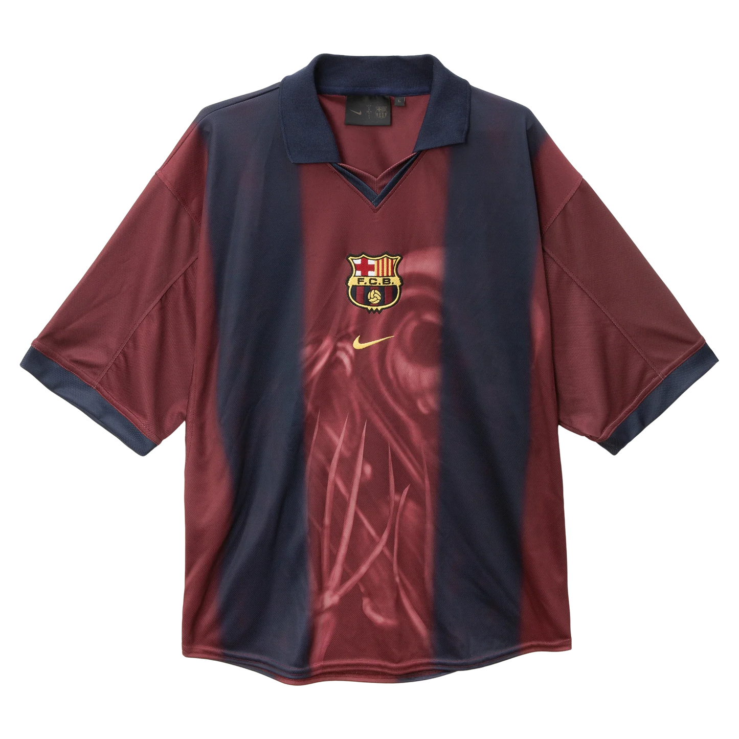 CJ x FC BARCELONA RETRO 00/01 HOME SKELETON JERSEY