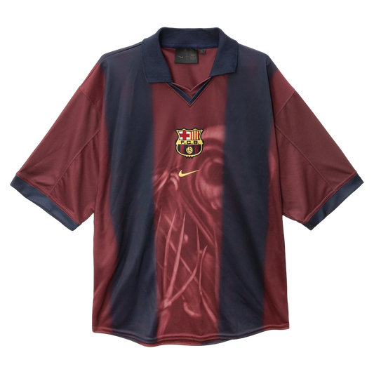 CJ x FC BARCELONA RETRO 00/01 HOME SKELETON JERSEY