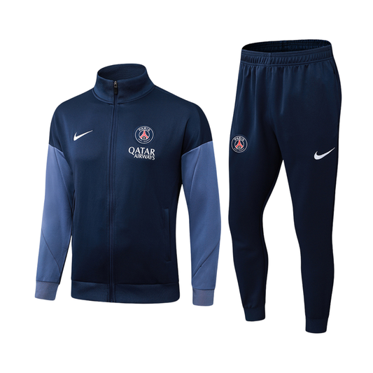 Paris Saint Germain 25/26 Full-Zip TrackSuit - Navy Blue
